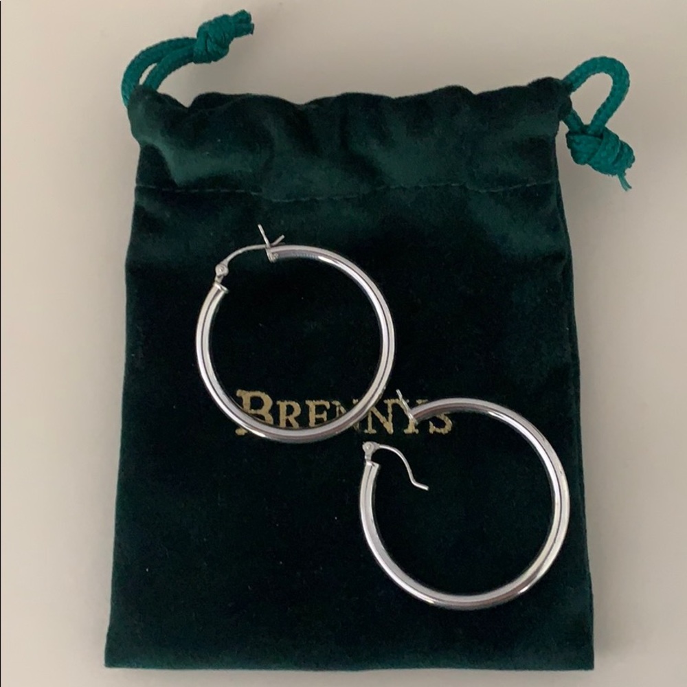Silver hoops